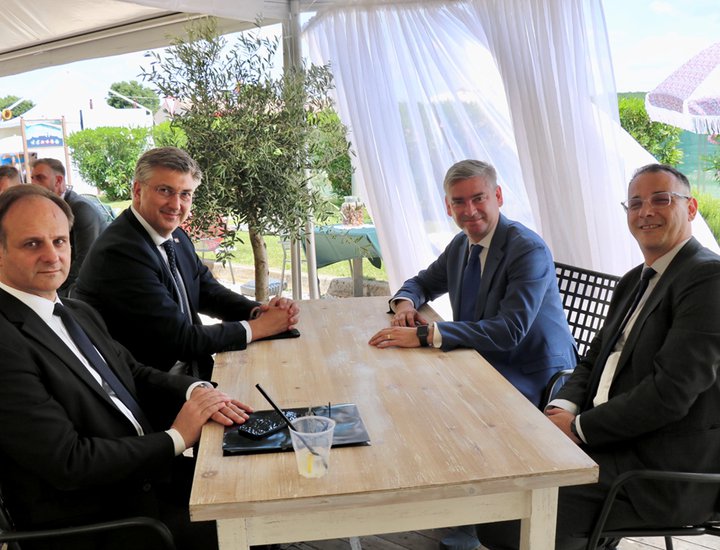 Il presidente della Regione Miletić e il presidente del Governo Plenković hanno parlato di temi chiave per l'Istria