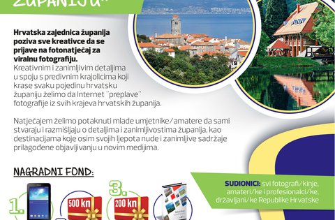 Hrvatska zajednica županija pokreće fotonatječaj "Volim svoju županiju"