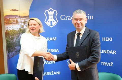 Župan Miletić na radnom sastanku s gradonačelnicom Grada Pazina