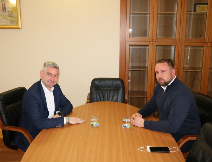Župan Miletić održao radni sastanak s načelnikom Općine Žminj