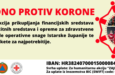 Pokreće se velika humanitarna akcija u Istri "Zajedno protiv korone"